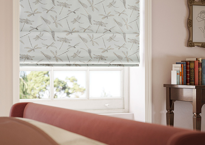 Dragonflies, Pale Blue - Twist&Fit Roman Blind - Image 5